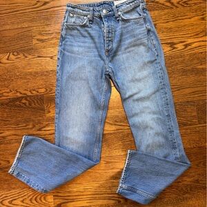 rag & bone Alex High Rise Straight Jeans